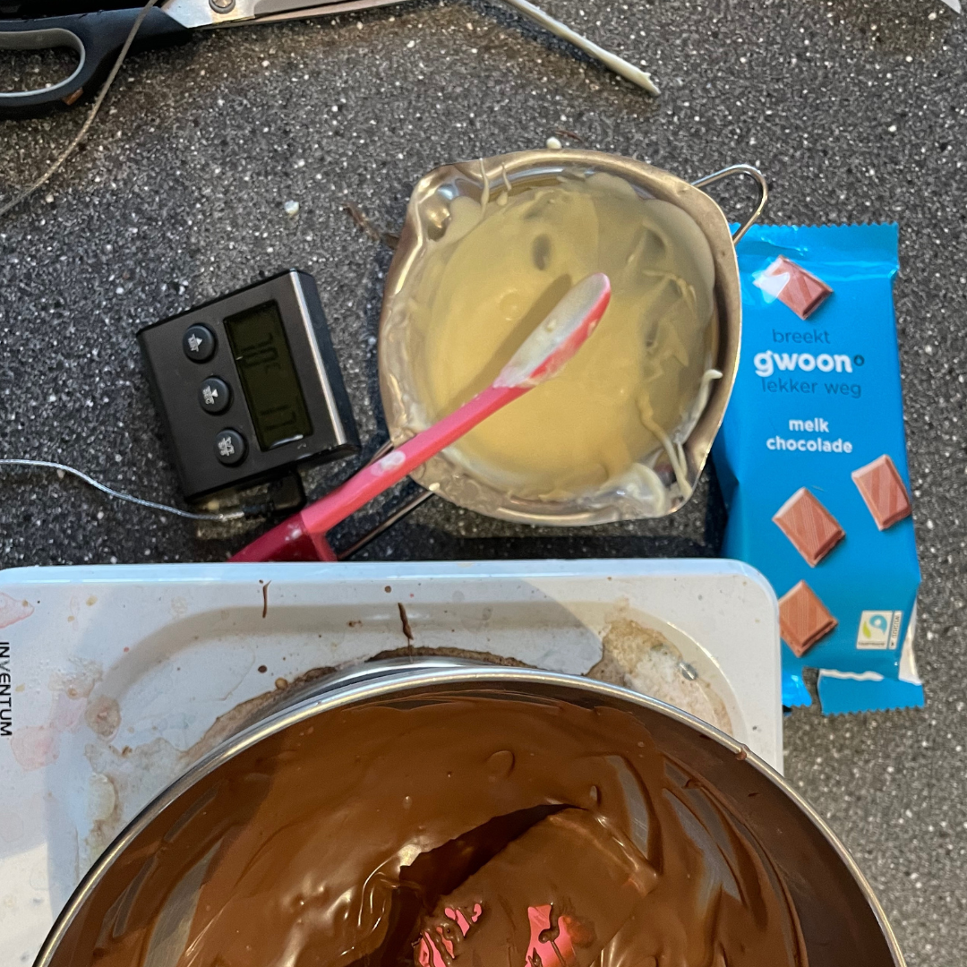 Wat heb je nodig voor de DIY chocola met kids maken.
