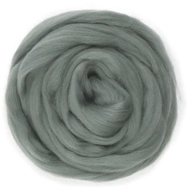 Bol space grey, een middel grijze, potlood grijs merino, biologisch geverfd.