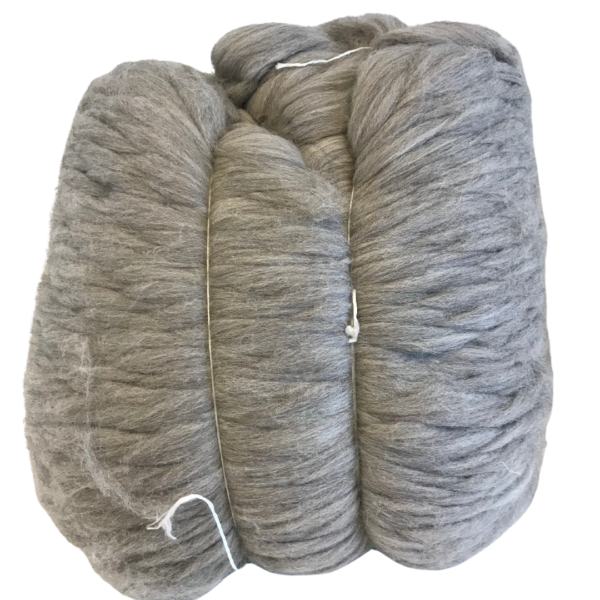 Bump met 10 kilo grey melange wol.