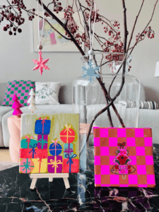 Dit zijn de kleurrijke decoupage tegeltjes van j.interieurlover.