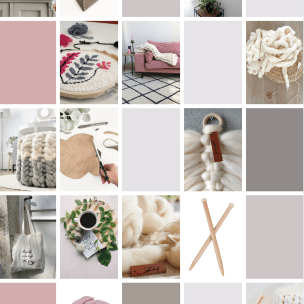 Patronen boek met 70 DIY patronen gebundeld in een ebook om waanzinnige interieur items zelf te maken met stap voor stap tutorials en video's.