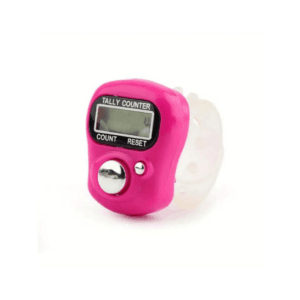 Digitale toerenteller, bijvoorbeeld voor het haken. Kleur: roze.