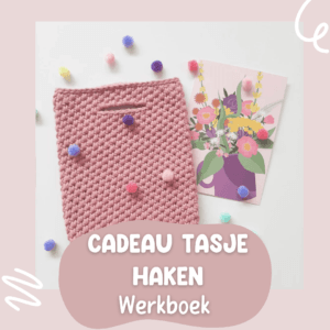 Werkboek cadeau tasje haken voorblad.