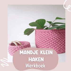 Werkboek mandje klein haken voorblad.