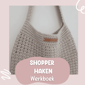 Werkboek shopper haken voorblad.