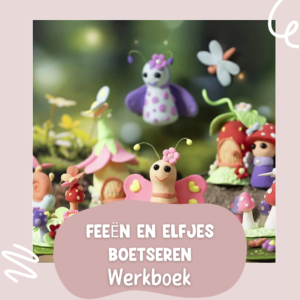 Feeën en elfen boetseren digitaal werkboek voorblad.