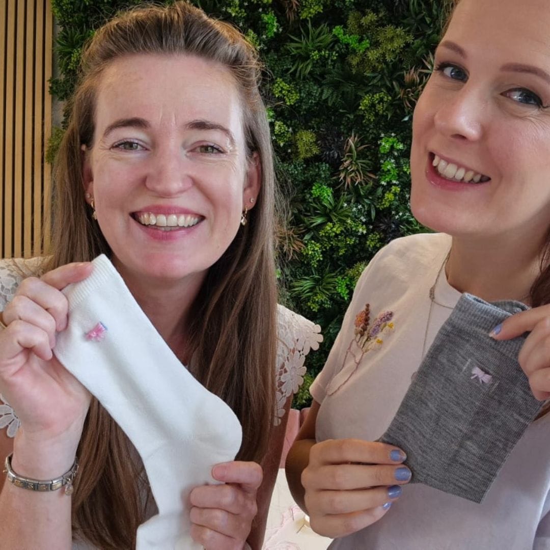 Sokken borduren met September18.