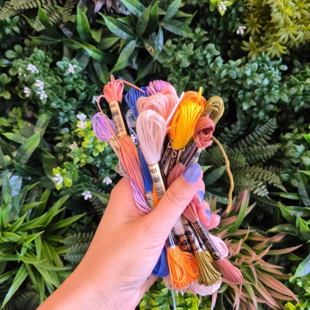 Verschillende kleuren mooie kwaliteit borduurgaren.