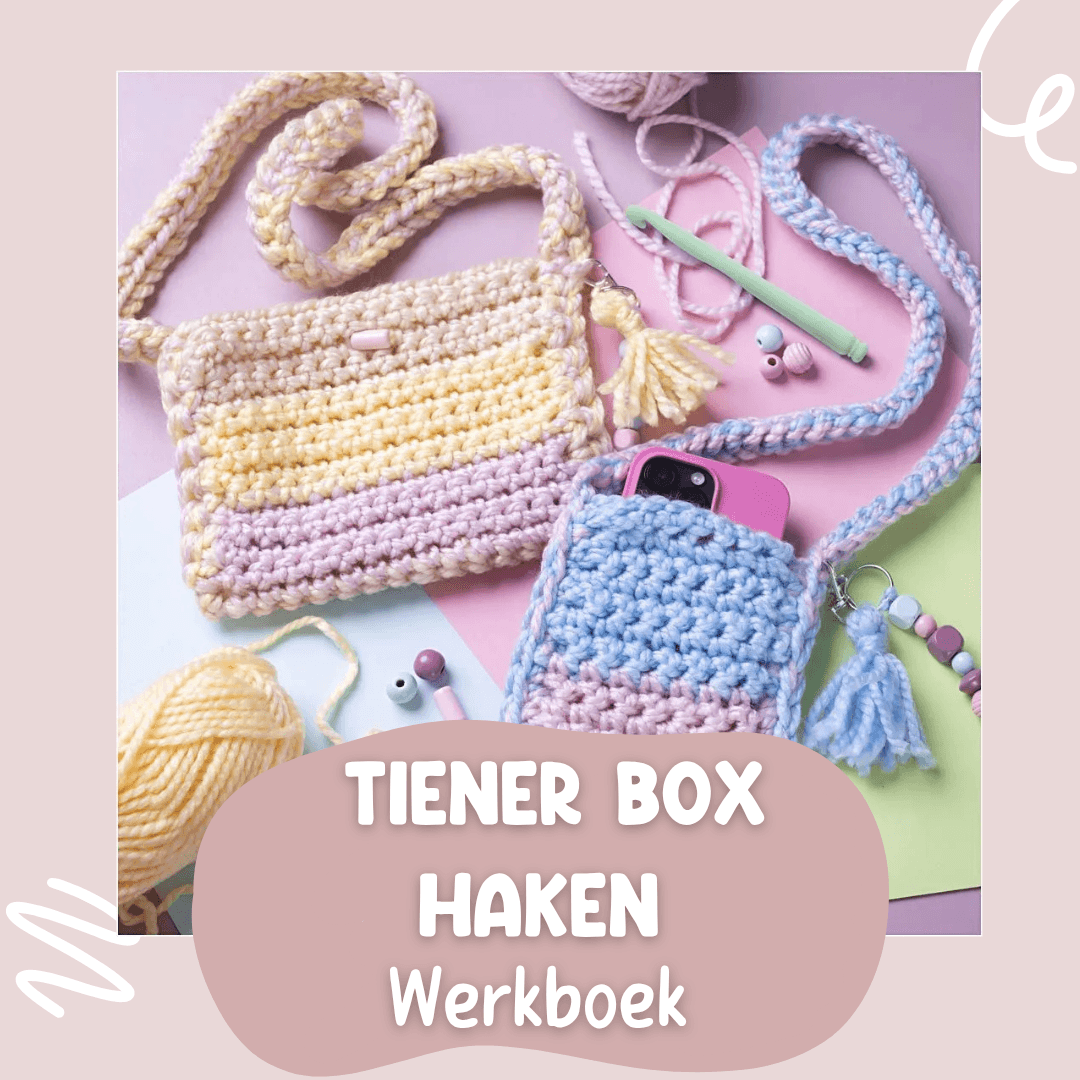 Tiener losse box haken werkboek voorblad.