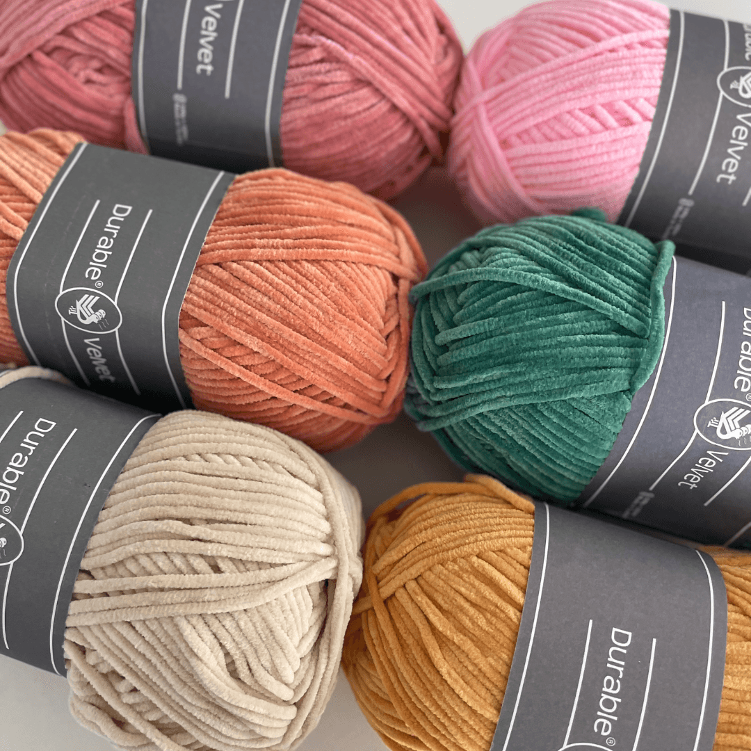 Durable Velvet kleuren samen close up.