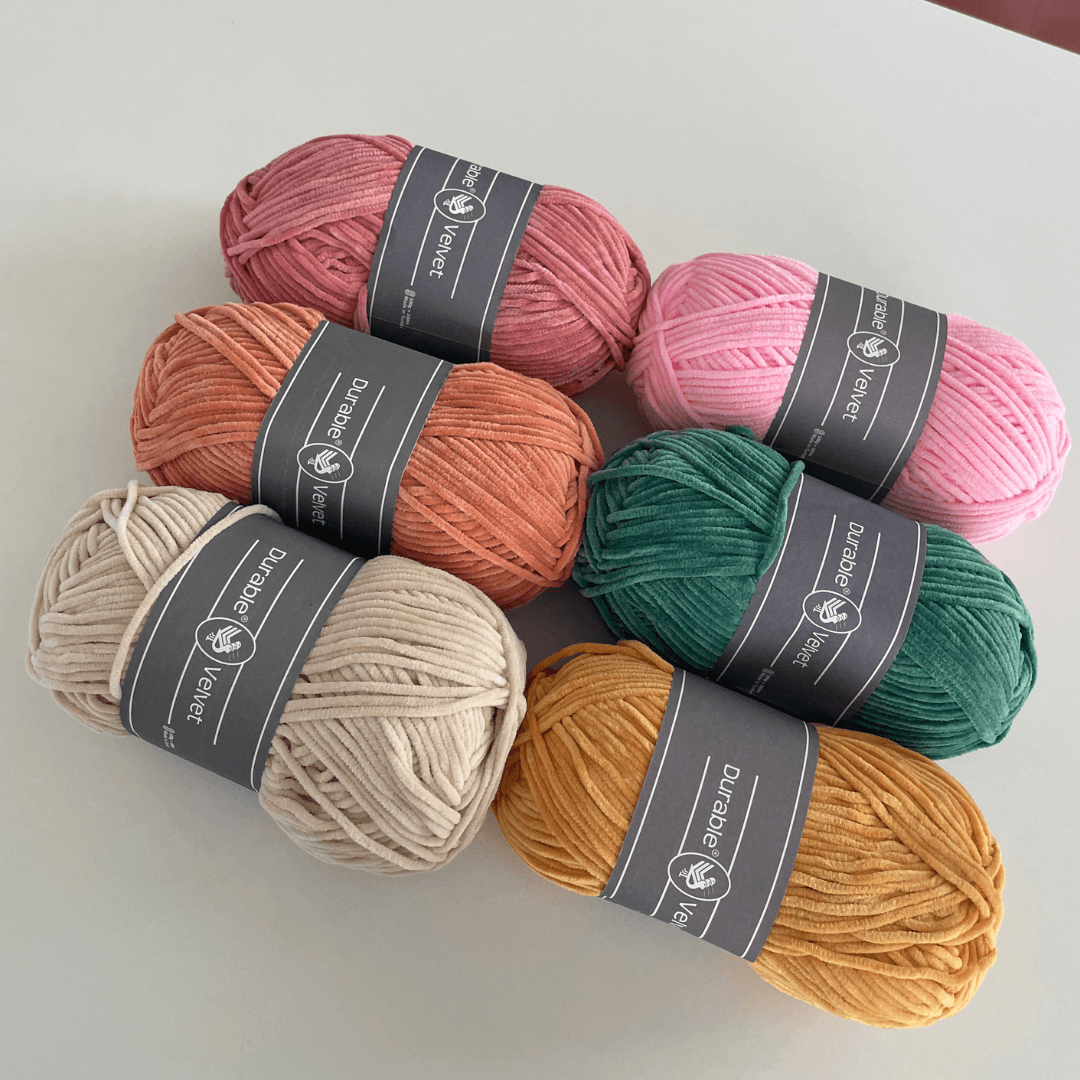 Durable Velvet kleuren samen.