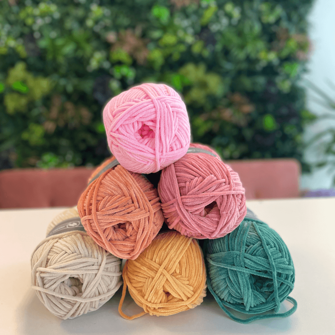 Durable Velvet kleuren samen close up in 6 kleuren.