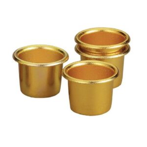 Gouden kaarsenhouder voor het gebruiken van knutsel projecten.