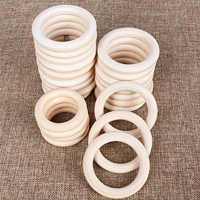 Houten ring voor DIY en knutsel projecten.