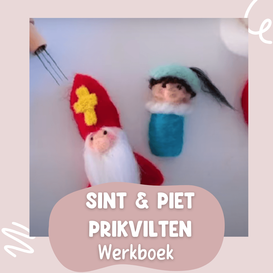 Sint en piet prikvilten werkboek.