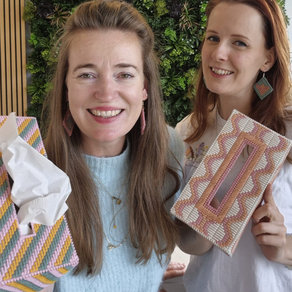 Tissuebox borduren met cosy fine van durable