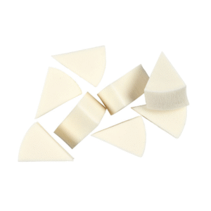 witte driehoekige sponzen set van 8 stuks voor DIY projecten zoals verven