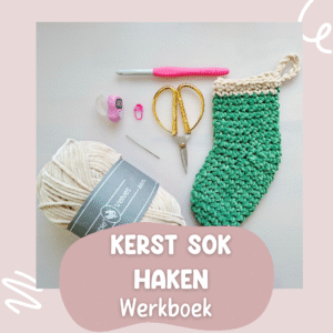 werkboek kerst sok haken voorblad