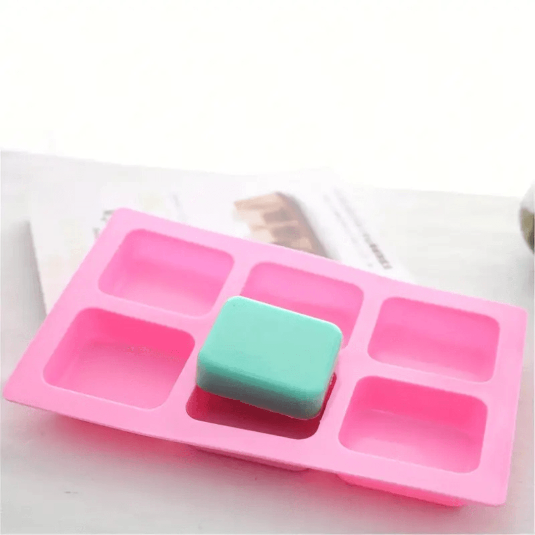 siliconen zeepmal rechthoekig geschikt voor zeep sfeerbeeld