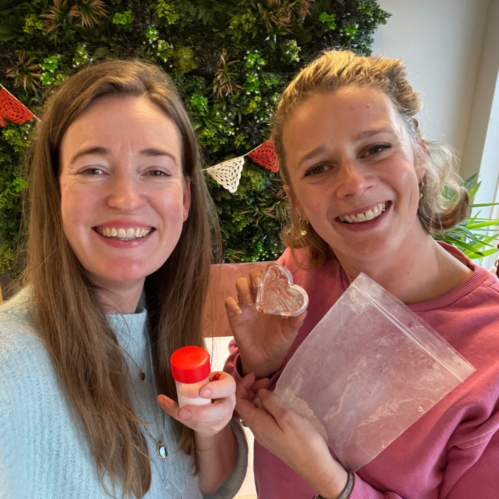 Als Saar het kan...Jesmonite Kaarsenhouders maken