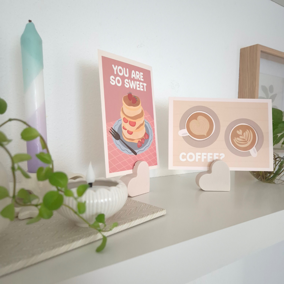 Maak leuke kaartenhouders van Jesmonite.