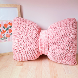 E41 | Strikjes kussen haken met Durable Velvet